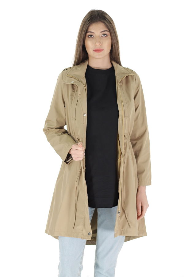 Bel Büzgülü Trenchcoat TAS Bel Büzgülü Trenchcoat TAS