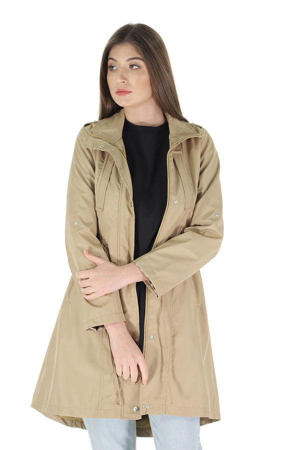 Bel Büzgülü Trenchcoat TAS Bel Büzgülü Trenchcoat TAS