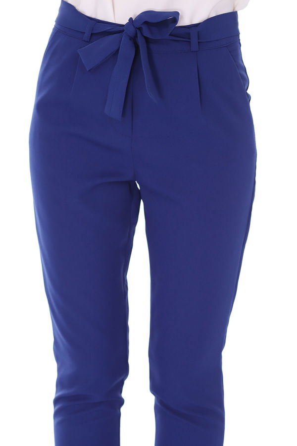 Bel Kuşaklıl Pantolon INDIGO Bel Kuşaklıl Pantolon INDIGO