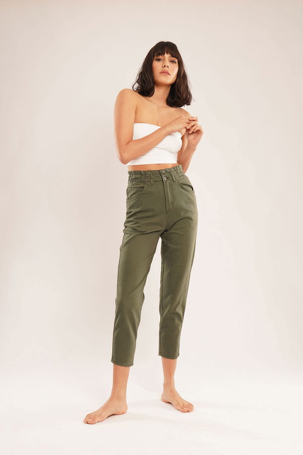 Balon Mom Jeans HAKI Balon Mom Jeans HAKI