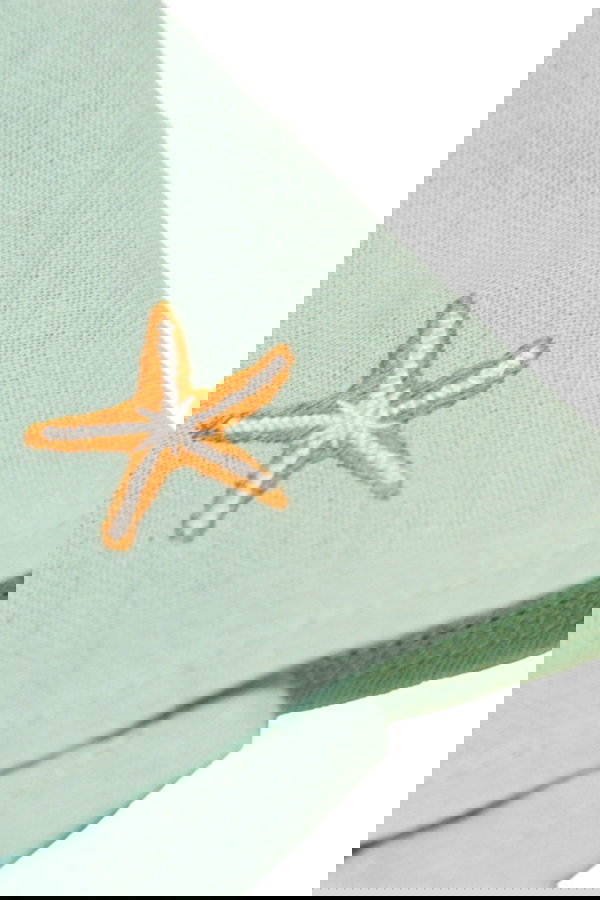 Belden Büzgülü Nakışlı Tulum MINT