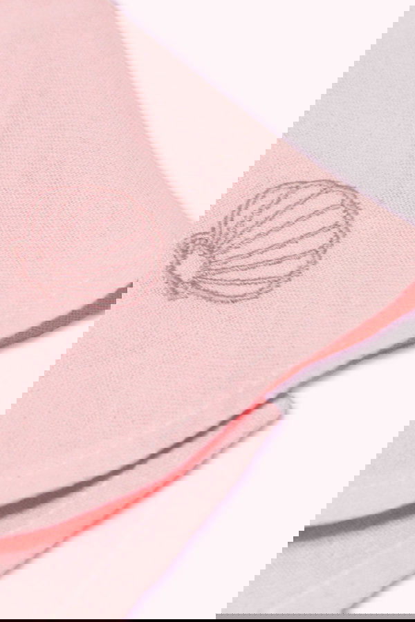 Belden Büzgülü Nakışlı Tulum PEMBE