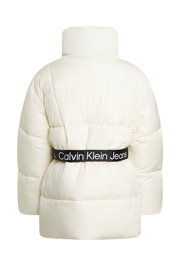 Calvin Klein Kadın Şişme Mont BEYAZ