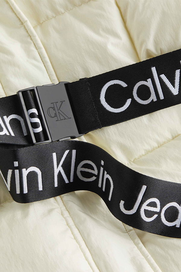 Calvin Klein Kadın Şişme Mont BEYAZ