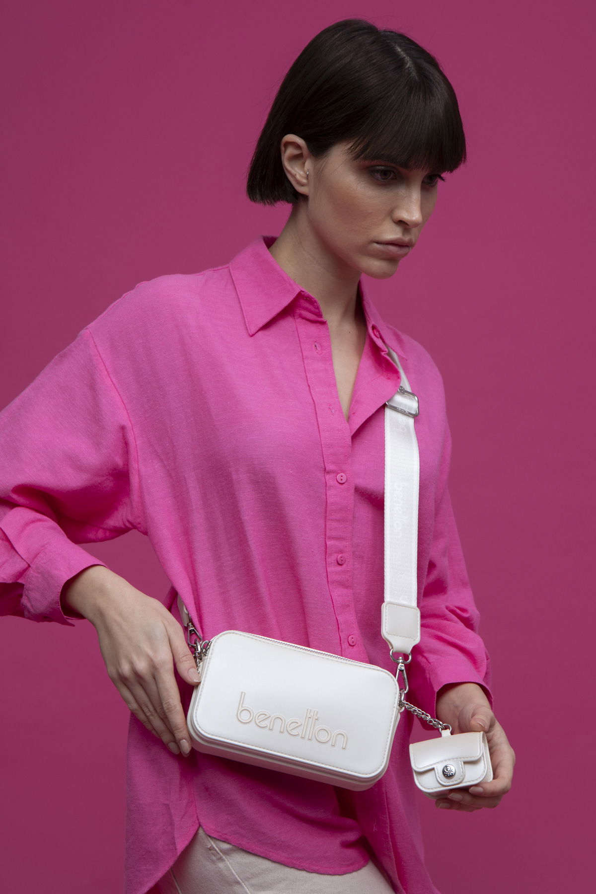 United Colors Of Benetton Kadın Çapraz Çanta BEJ