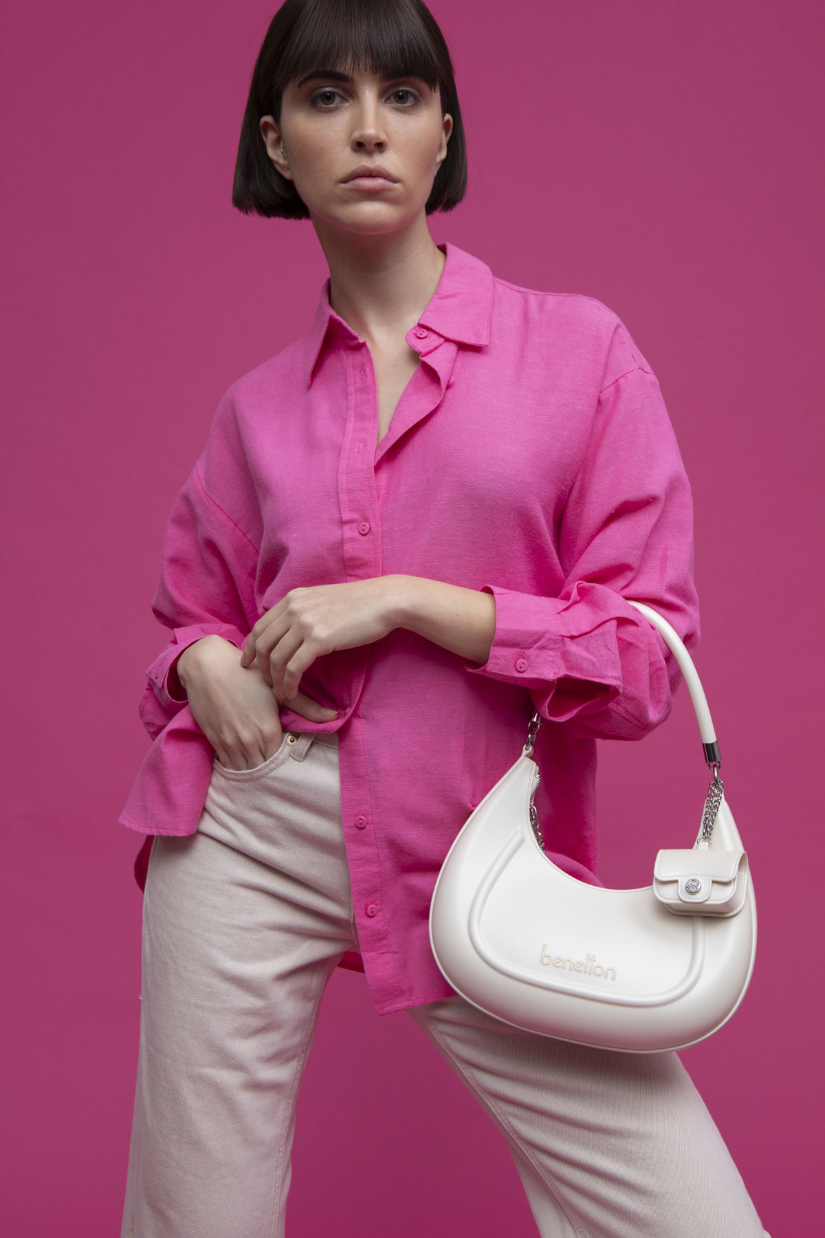 United Colors Of Benetton Kadın Çapraz Çanta BEJ