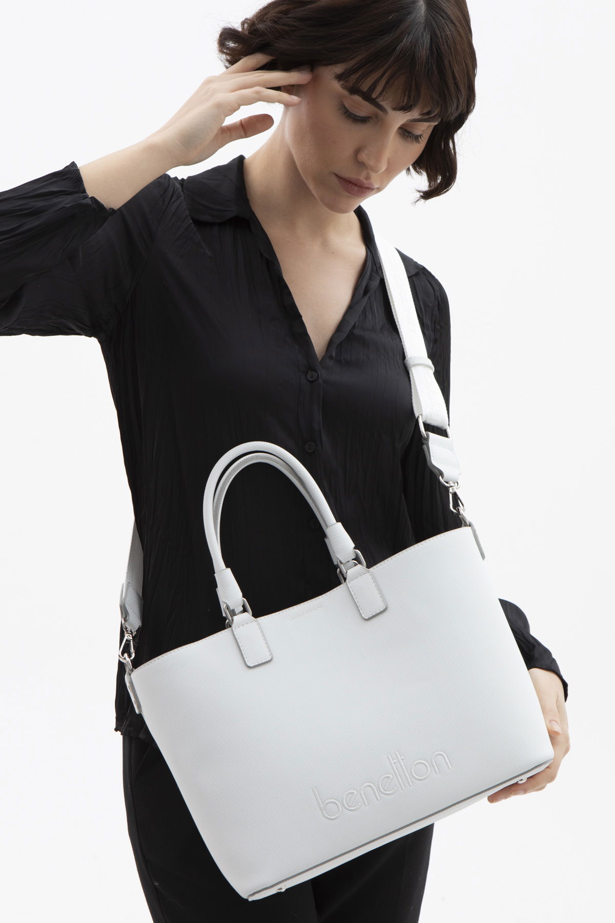 United Colors Of Benetton  Kadın Kol Çantası Beyaz