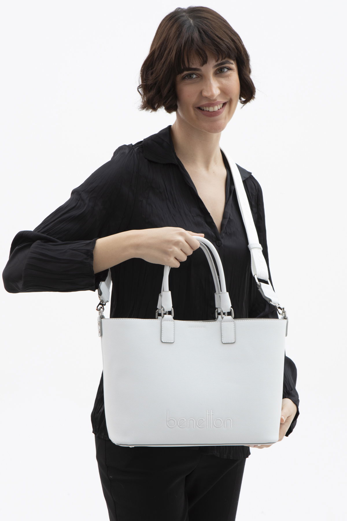 United Colors Of Benetton  Kadın Kol Çantası Beyaz