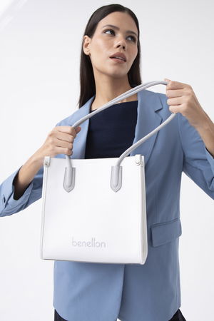 United Colors Of Benetton Kadın Omuz Çantası Beyaz-A.Gr