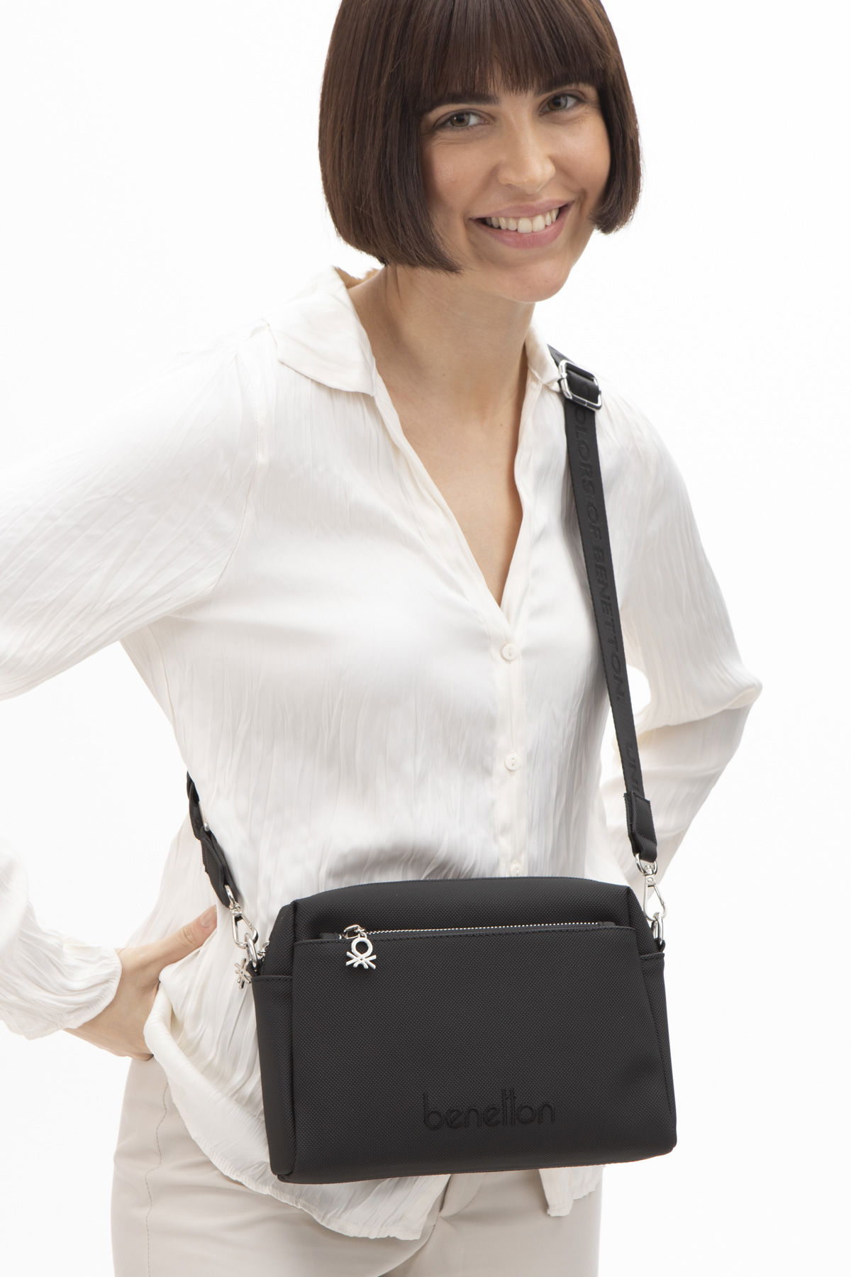 United Colors Of Benetton Kadın Çapraz Çanta SIYAH