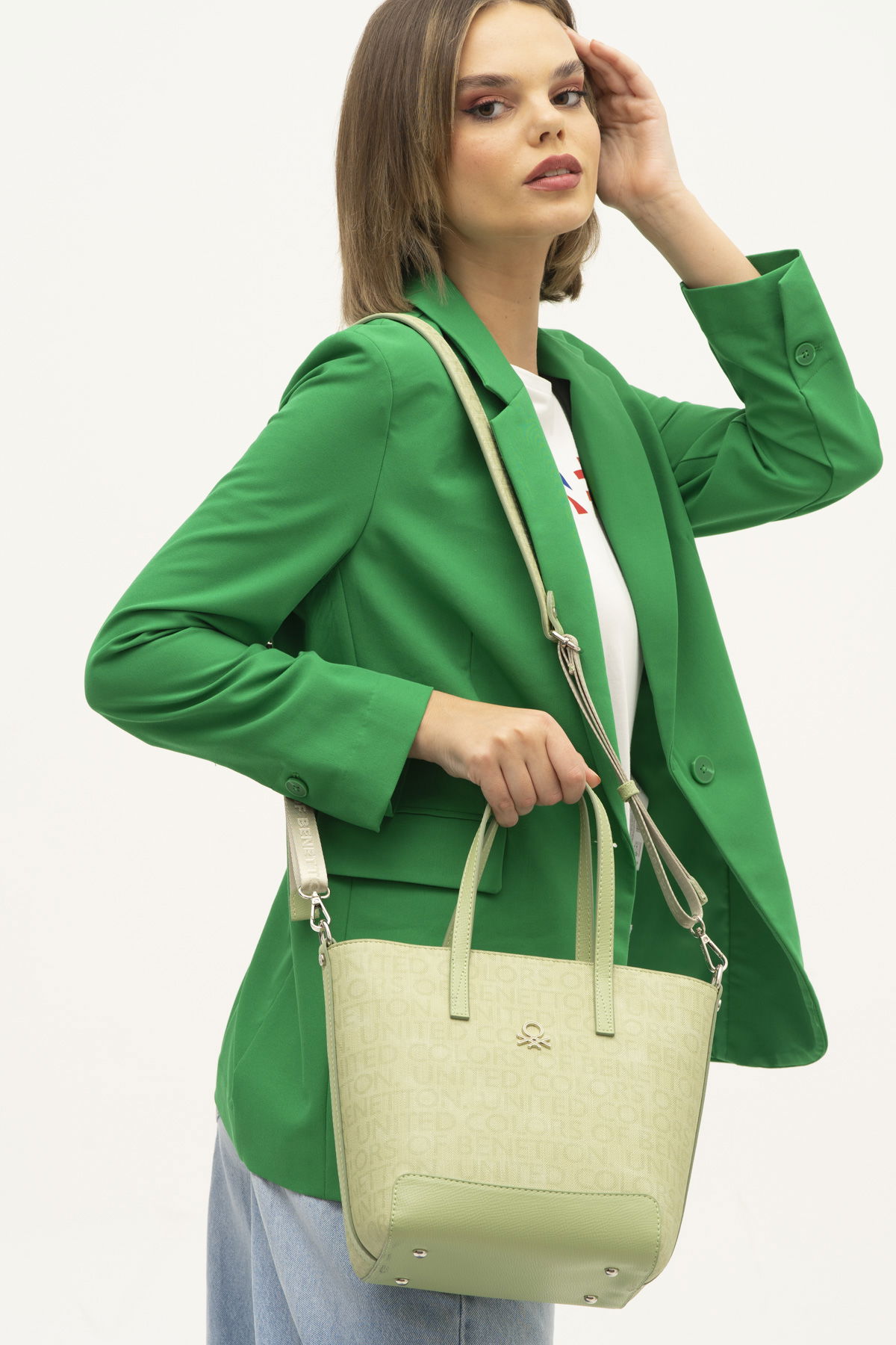 United Colors Of Benetton Kadın Omuz Çantası YESIL