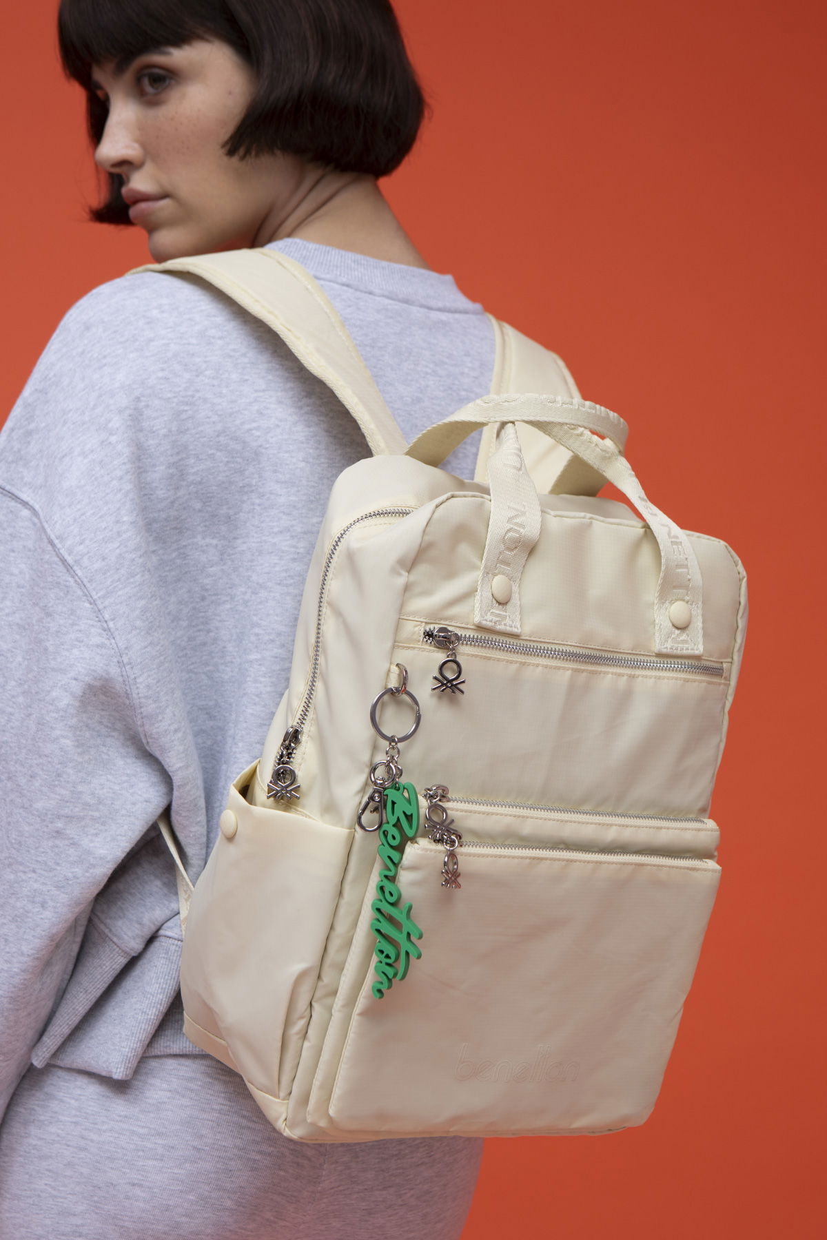 United Colors Of Benetton Kadın Sırt Çantası BEJ