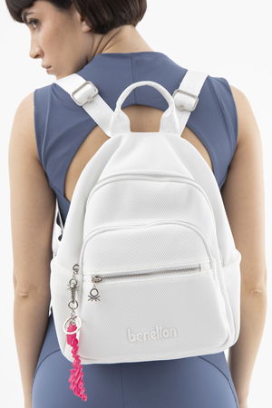United Colors Of Benetton Kadın Sırt Çantası Beyaz United Colors Of Benetton Kadın Sırt Çantası Beyaz