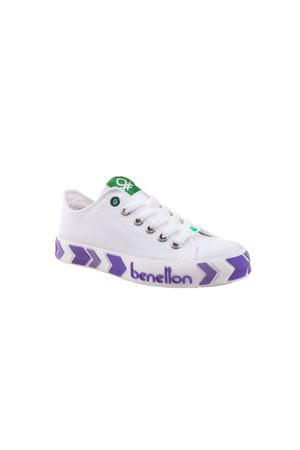 Benetton Kadın Spor Ayakkabı Beyaz-Lila Benetton Kadın Spor Ayakkabı Beyaz-Lila