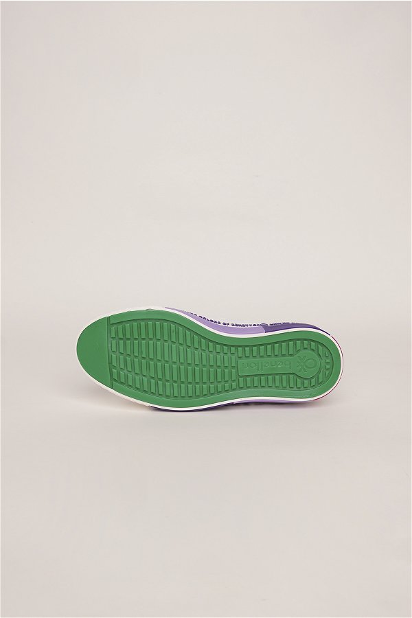 Benetton Kadın Spor Ayakkabı Beyaz Lila