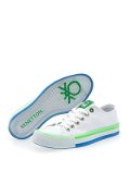 Benetton Kadın Spor Ayakkabı BEYAZ-YEŞİ