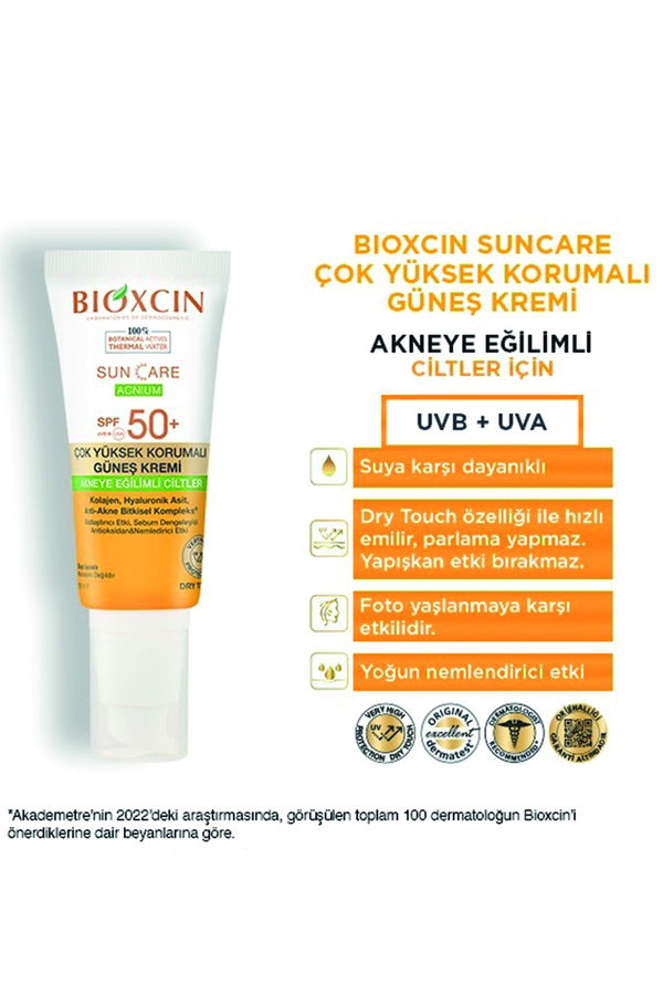 Bioxcin Sun Care Akneye Eğilimli Ciltler İçin Güneş Kremi Beyaz Bioxcin Sun Care Akneye Eğilimli Ciltler İçin Güneş Kremi Beyaz