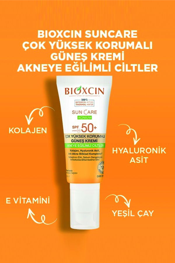 Bioxcin Sun Care Akneye Eğilimli Ciltler İçin Güneş Kremi Beyaz Bioxcin Sun Care Akneye Eğilimli Ciltler İçin Güneş Kremi Beyaz