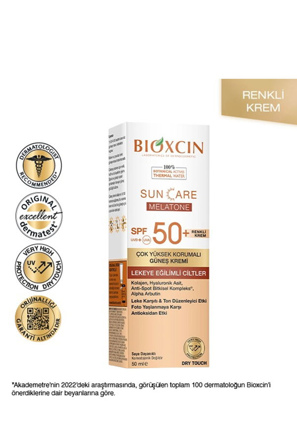 Bioxcin Sun Care Leke Eğilimli Ciltler İçin Renkli Güneş Kremi TEN