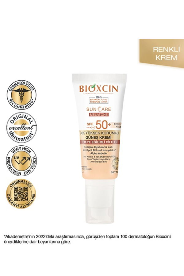 Bioxcin Sun Care Leke Eğilimli Ciltler İçin Renkli Güneş Kremi TEN Bioxcin Sun Care Leke Eğilimli Ciltler İçin Renkli Güneş Kremi TEN