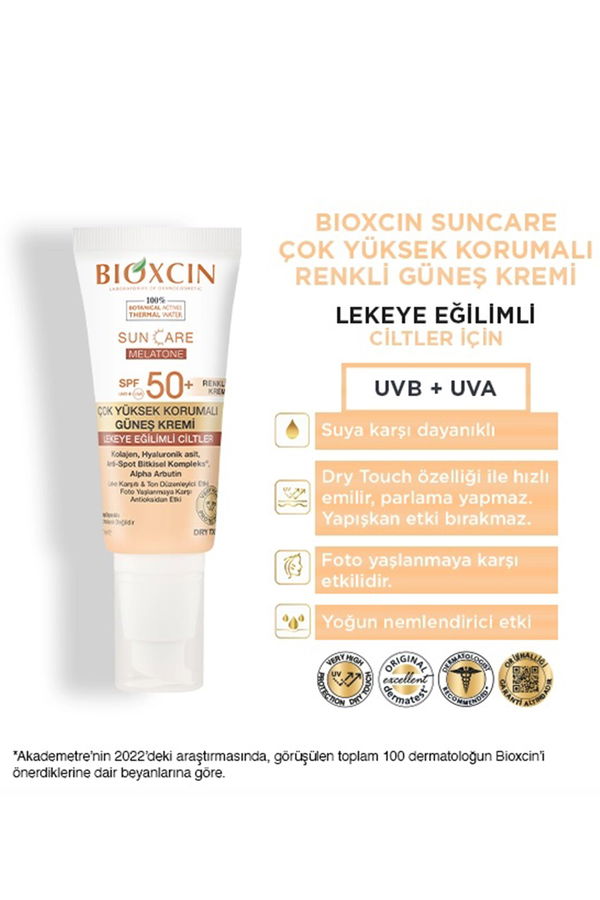 Bioxcin Sun Care Leke Eğilimli Ciltler İçin Renkli Güneş Kremi TEN