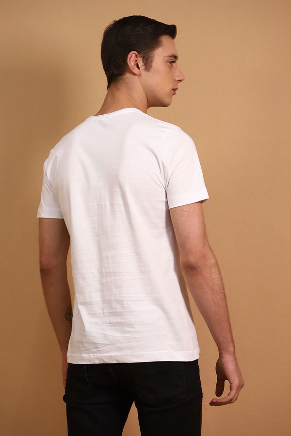 Baskılı T-Shirt Beyaz Baskılı T-Shirt Beyaz