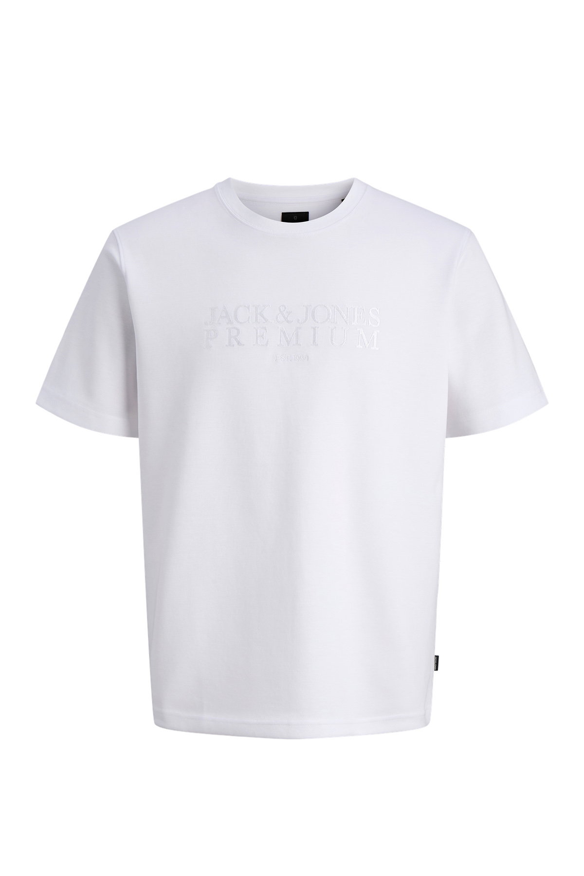 Jack & Jones Bisiklet Yaka Erkek T-shirt Beyaz