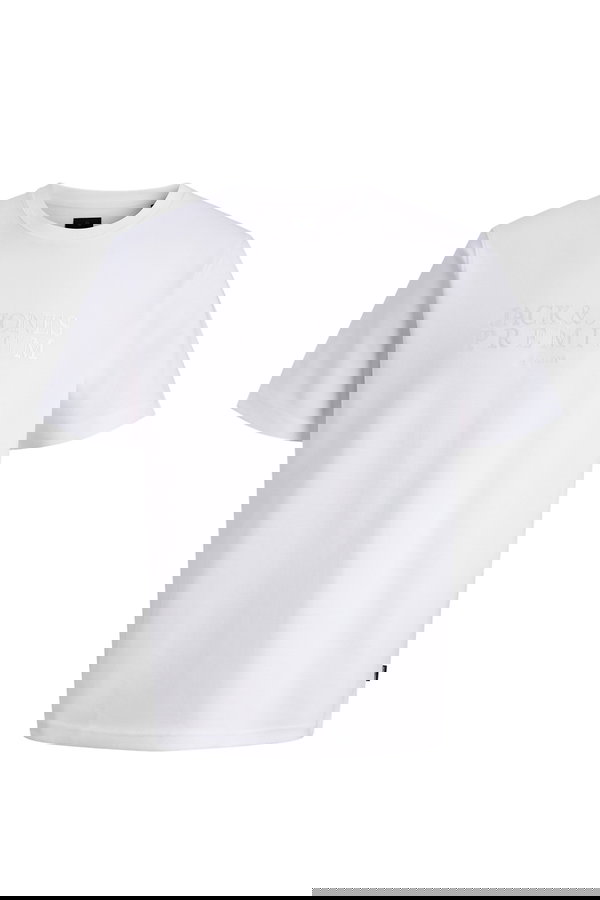 Jack & Jones Bisiklet Yaka Erkek T-shirt Beyaz