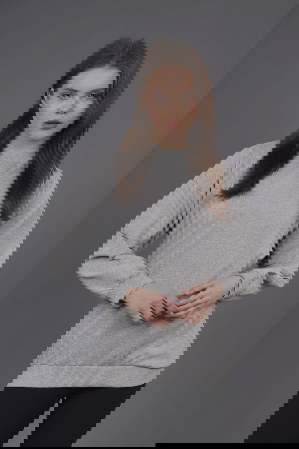 Gabria Bisiklet Yaka Lastikli Sweat Gabria Bisiklet Yaka Lastikli Sweat
