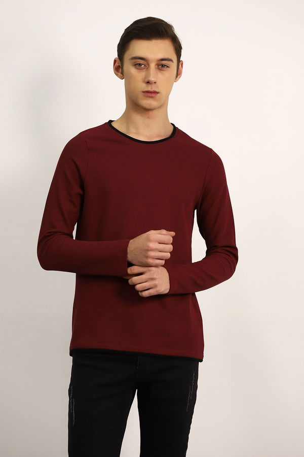 Bisiklet Yaka Sweat BORDO Bisiklet Yaka Sweat BORDO