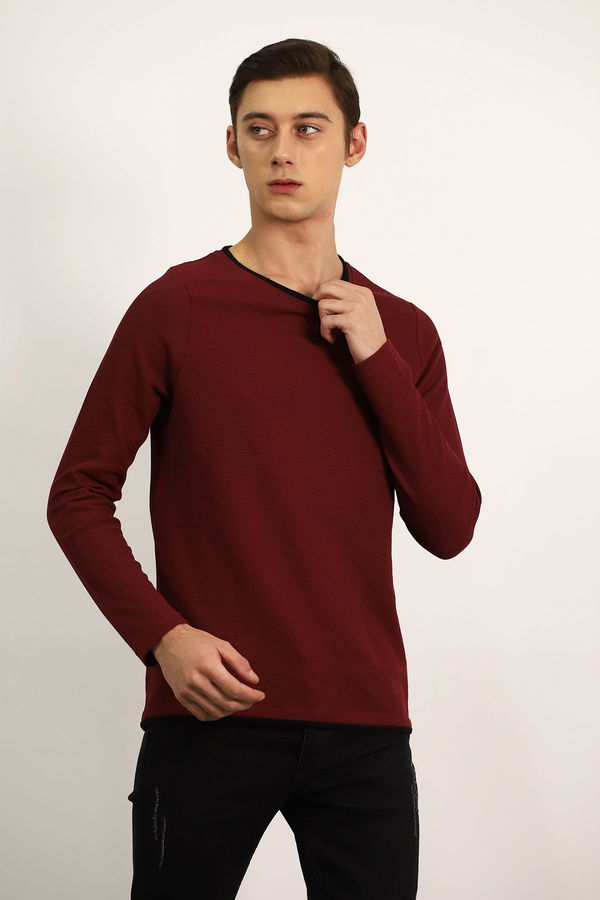 Bisiklet Yaka Sweat BORDO Bisiklet Yaka Sweat BORDO