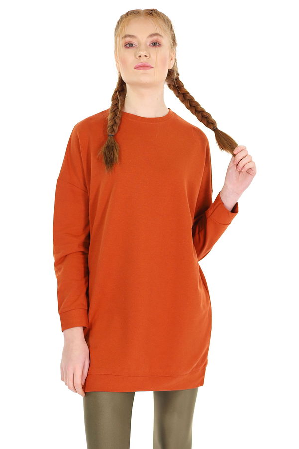 Bisiklet Yaka Yazlık Sweat KREMİT Bisiklet Yaka Yazlık Sweat KREMİT