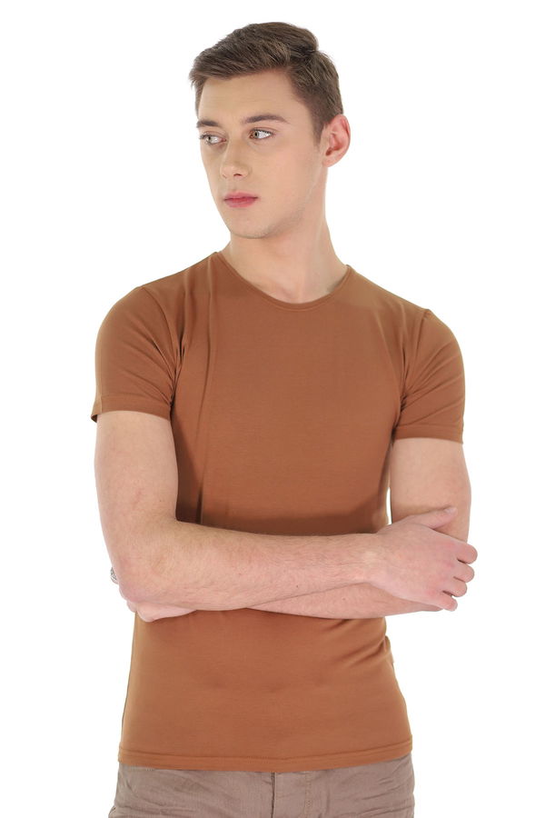 Bisiklet Yaka T-shirt KIREMIT Bisiklet Yaka T-shirt KIREMIT