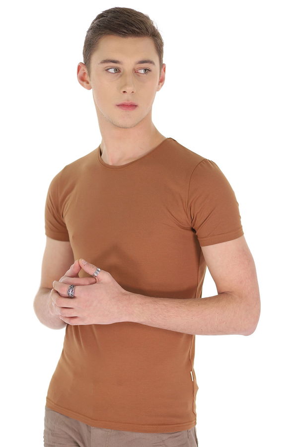 Bisiklet Yaka T-shirt KIREMIT Bisiklet Yaka T-shirt KIREMIT