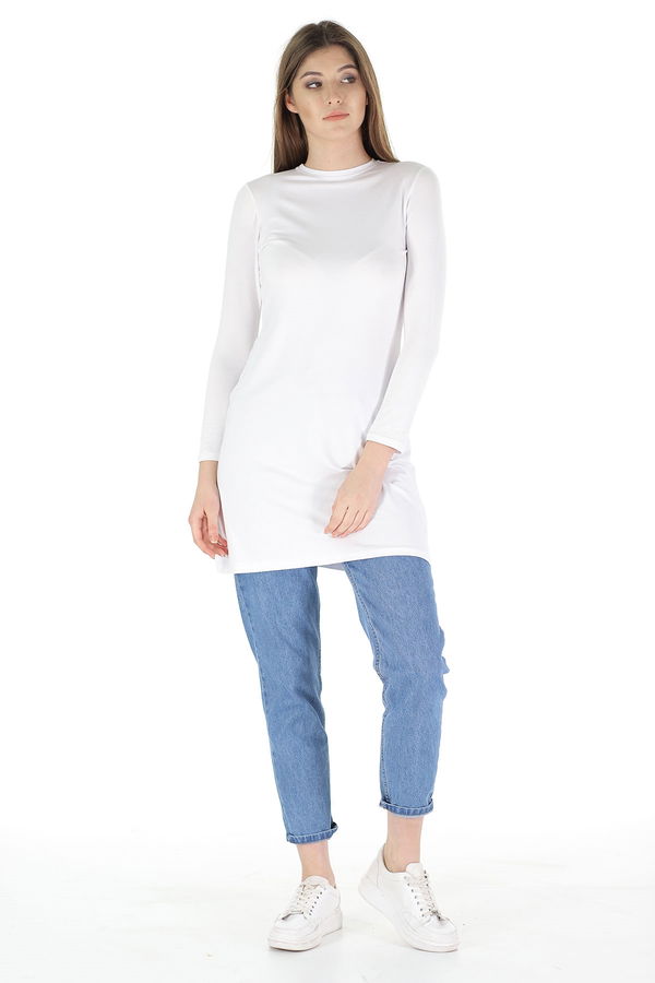 Bisiklet Yaka Tunik Bisiklet Yaka Tunik