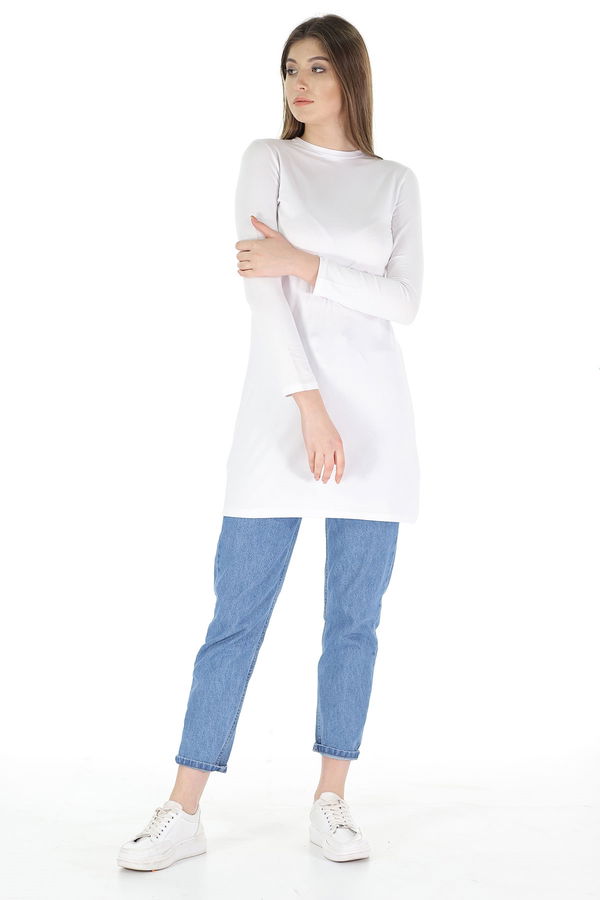 Bisiklet Yaka Tunik Bisiklet Yaka Tunik