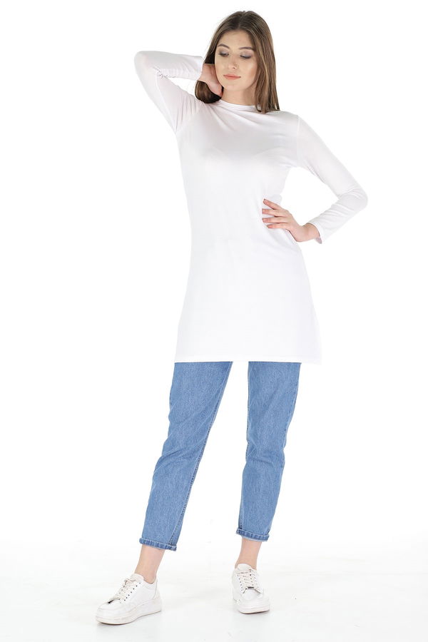 Bisiklet Yaka Tunik Bisiklet Yaka Tunik