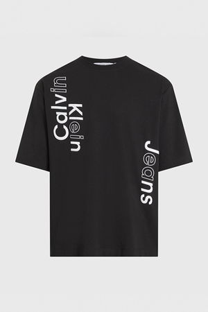 Calvin Klein Baskılı Erkek T-shirt SİYAH Calvin Klein Baskılı Erkek T-shirt SİYAH