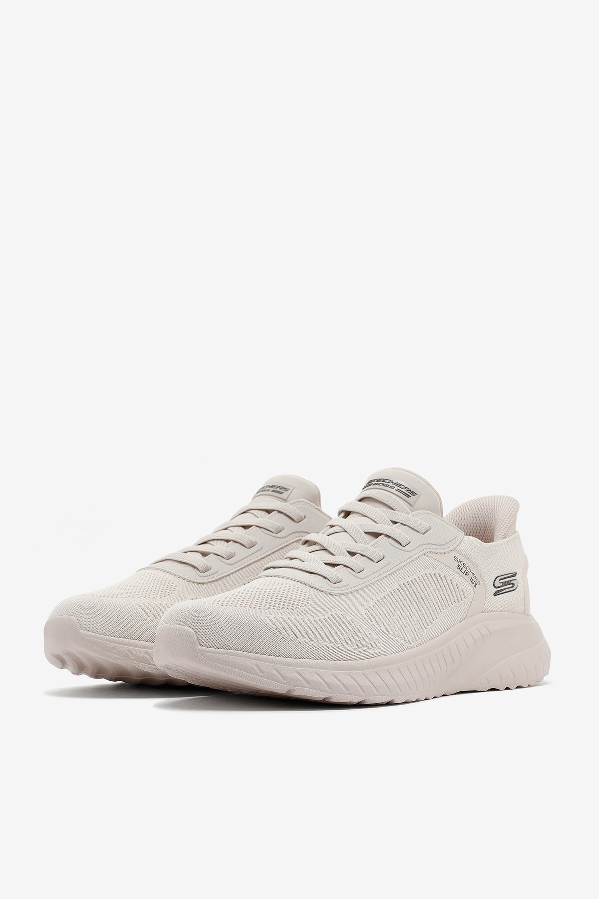 Skechers Bobs Squad Chaos Solid Step 118312 OFWT Erkek Spor Ayakkabı Beyaz