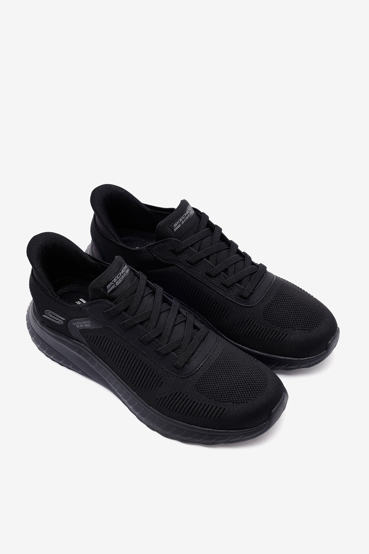Skechers Bobs Squad Chaos Solid Step 118312 BBK Erkek Spor Ayakkabı Siyah