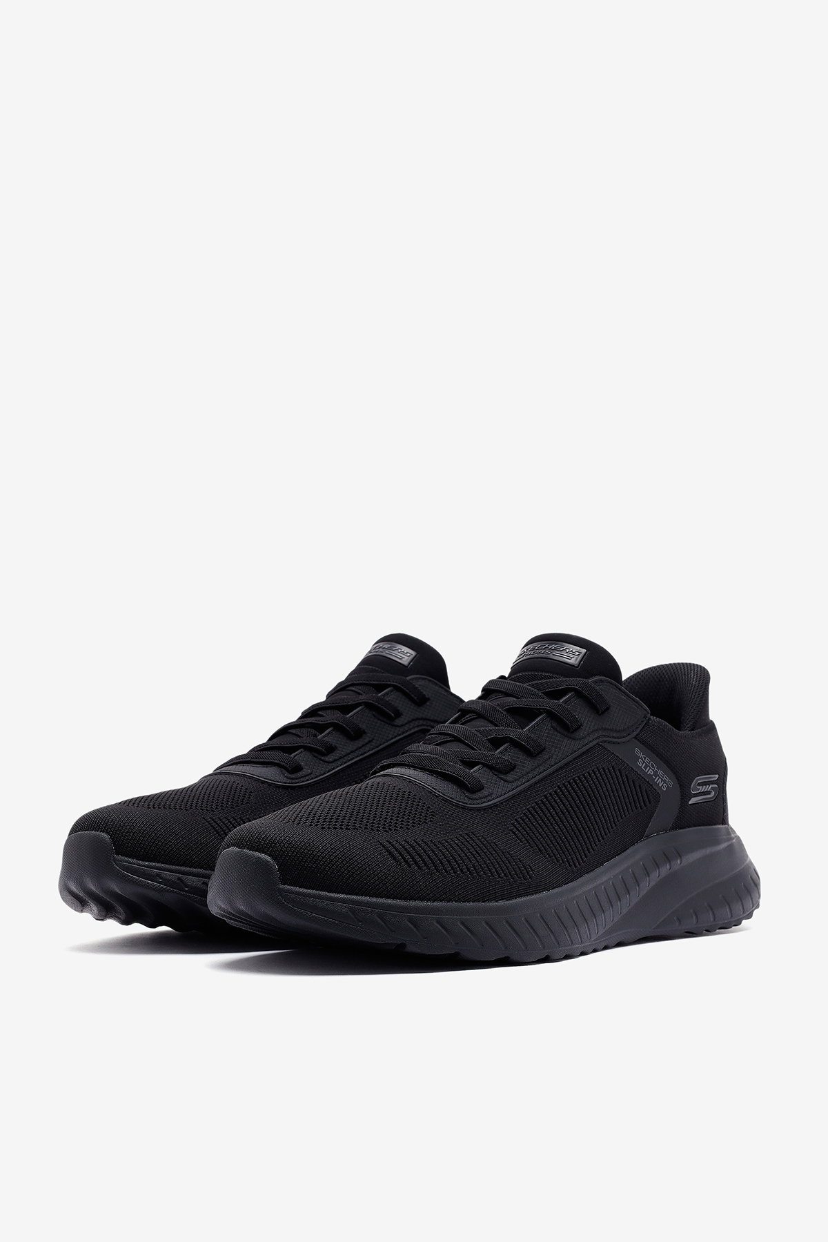 Skechers Bobs Squad Chaos Solid Step 118312 BBK Erkek Spor Ayakkabı Siyah