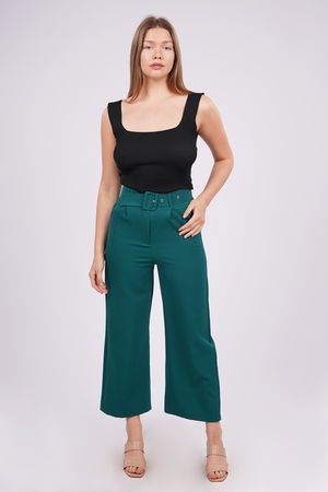 Gabria Bol Paça Kemerli Pantolon Gabria Bol Paça Kemerli Pantolon