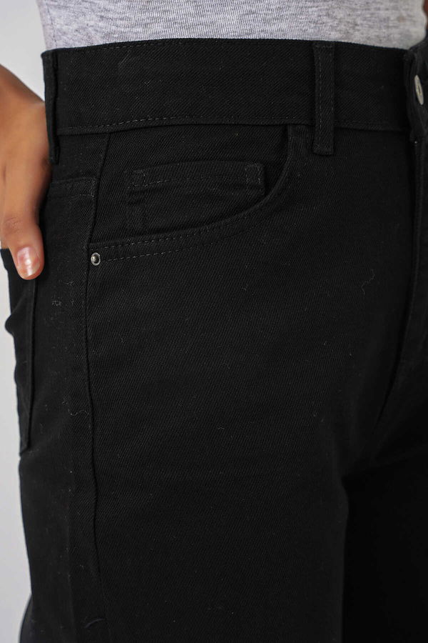 Gabria Bol Paça Jean Pantolon SİYAH Gabria Bol Paça Jean Pantolon SİYAH
