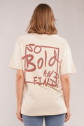 Gabria Bold Baskılı T-shirt BEJ