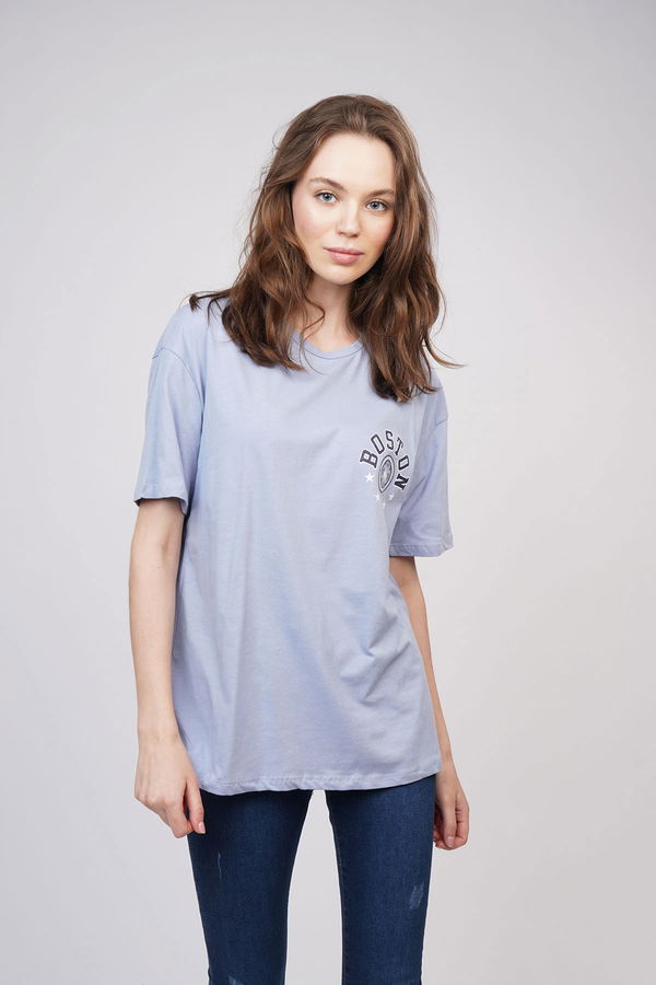 Boston Baskılı T-shirt B.MAVI Boston Baskılı T-shirt B.MAVI