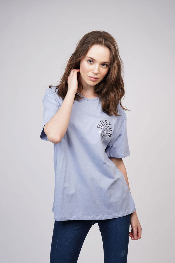 Boston Baskılı T-shirt B.MAVI Boston Baskılı T-shirt B.MAVI