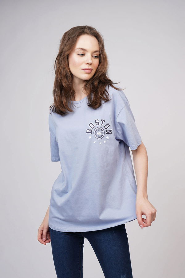 Boston Baskılı T-shirt B.MAVI Boston Baskılı T-shirt B.MAVI