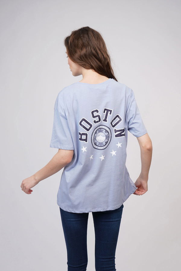 Boston Baskılı T-shirt B.MAVI Boston Baskılı T-shirt B.MAVI