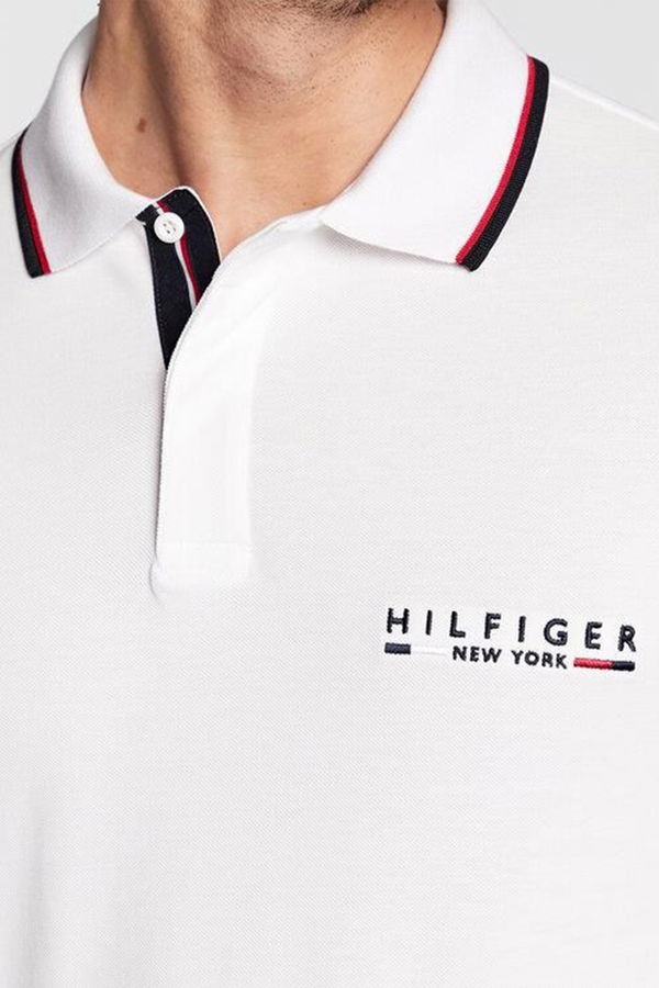 Tommy Hilfiger Polo Yaka T-shirt BEYAZ