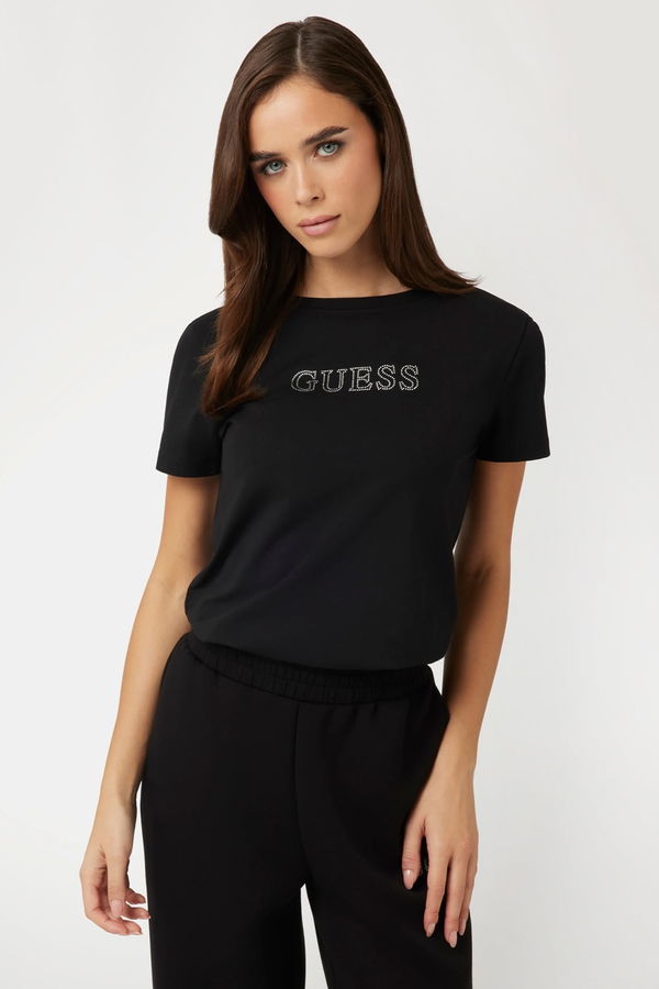 Guess Kadın T-shirt Siyah